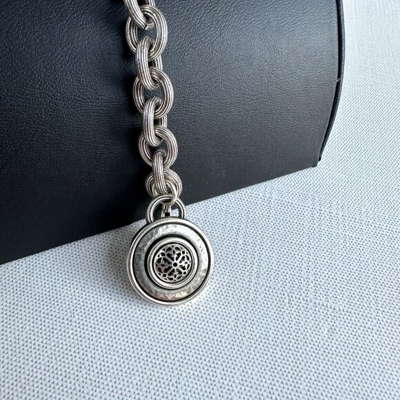 Brighton Rope Link Bracelet, Silver Tone, 7" + 1" Extender, NWT - Picture 2 of 12